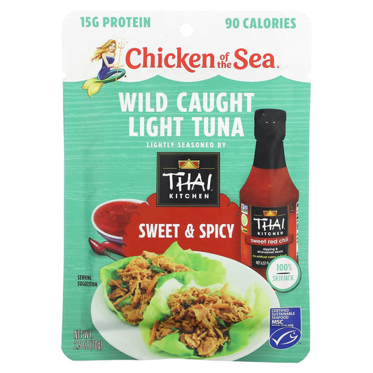 Chicken of the Sea-Wild Caught Light Tuna-Sweet & Spicy-2.5 oz (70 g)