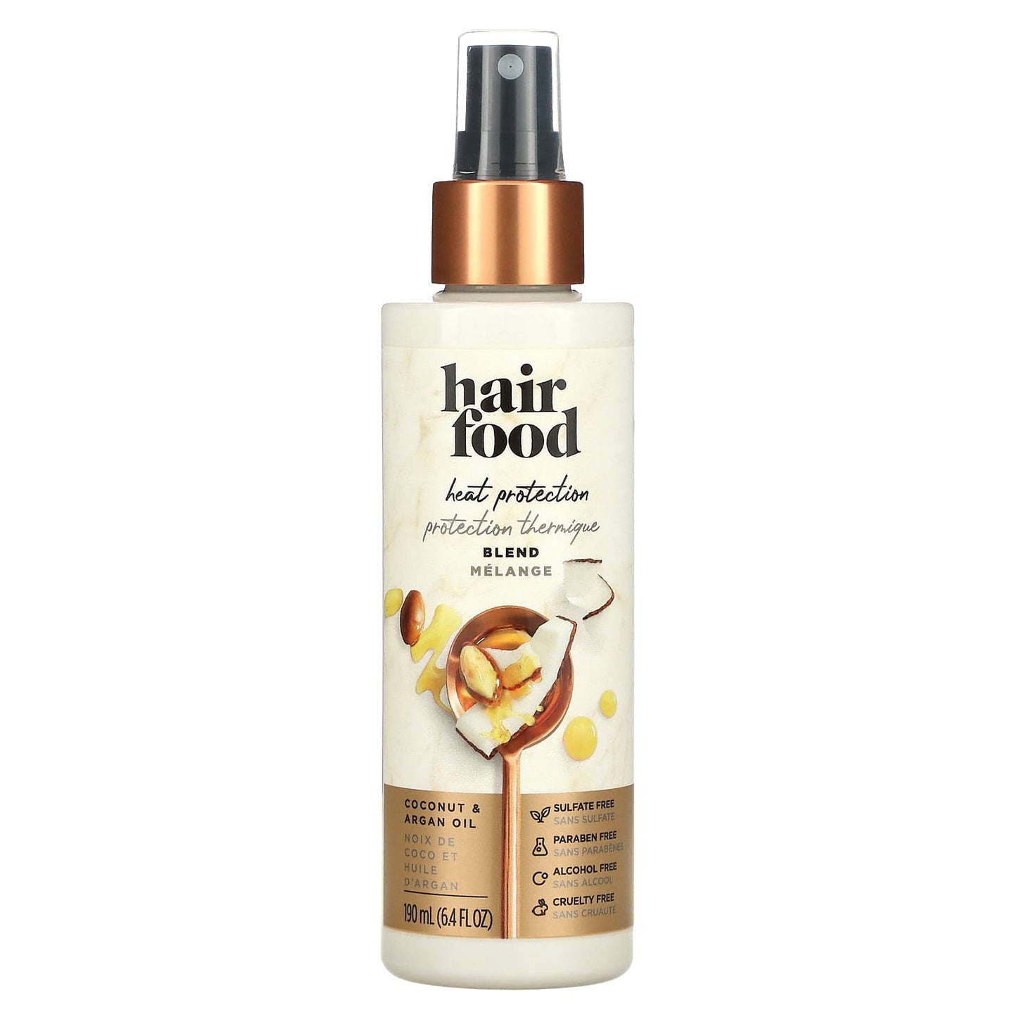 Hair Food-Heat Protection Blend-Coconut & Argan Oil-6.4 fl oz (190 ml)