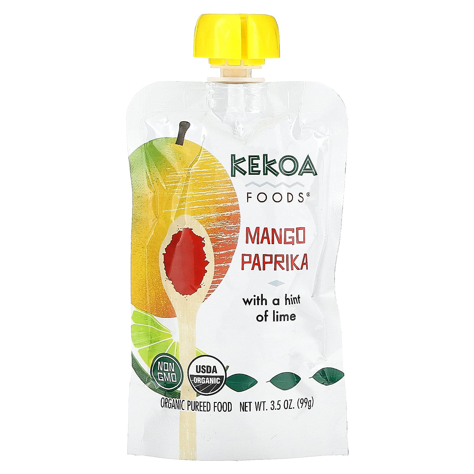 Kekoa-Organic Pureed Food-Mango Paprika-3.5 oz (99 g)