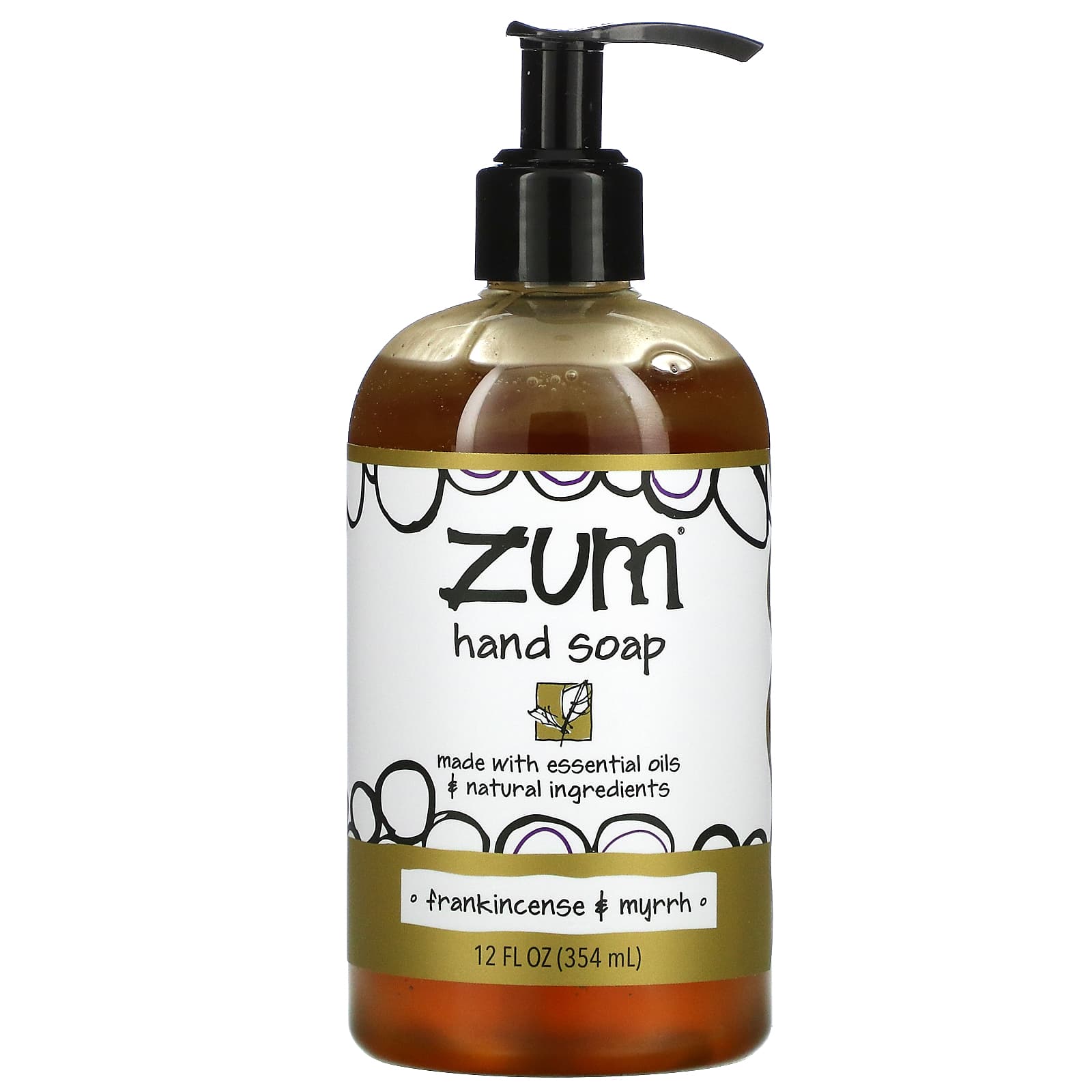 ZUM-Zum Hand Soap-Frankincense & Myrrh-12 fl oz (354 ml)