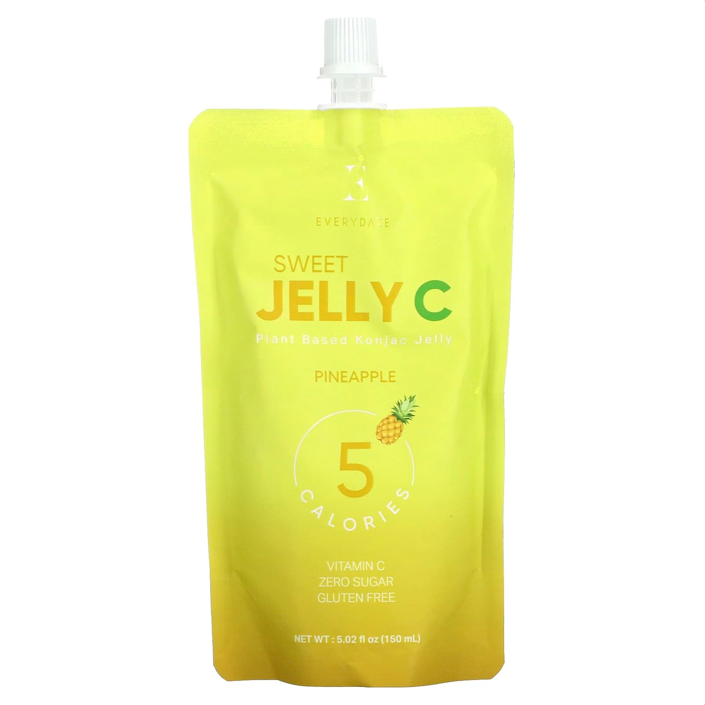 Everydaze-Sweet Jelly C-Plant Based Konjac Jelly Drink-Pineapple-5.02 fl oz (150 ml)