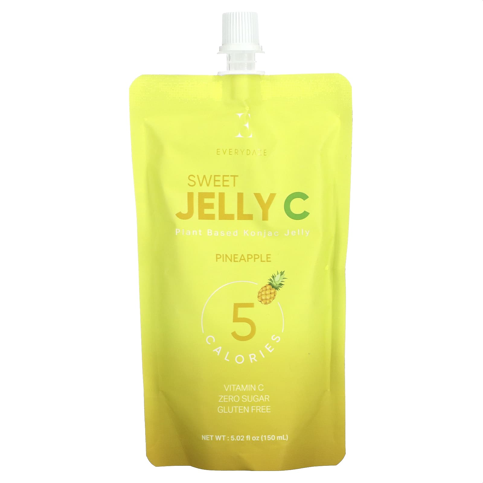 Everydaze-Sweet Jelly C-Plant Based Konjac Jelly Drink-Pineapple-5.02 fl oz (150 ml)