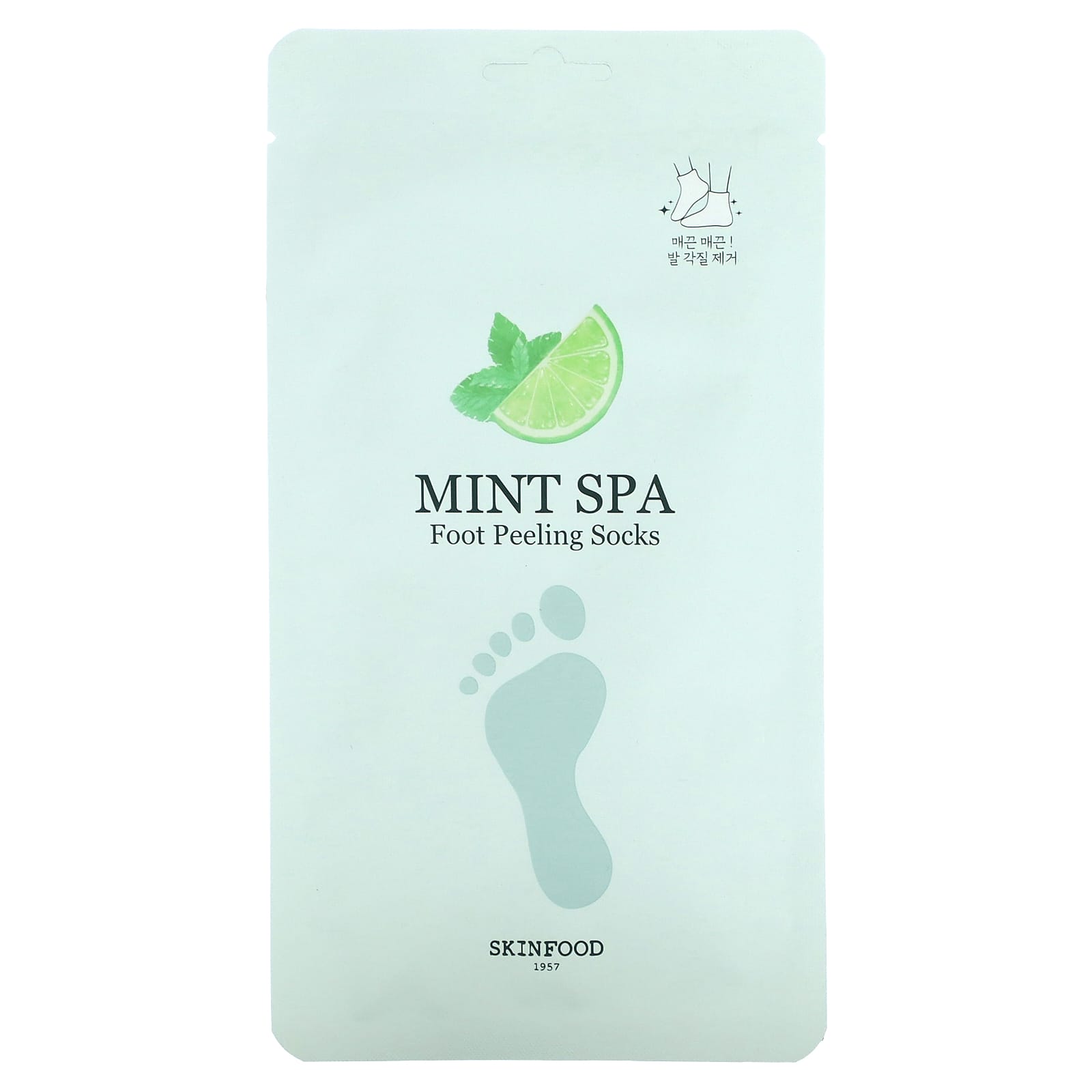 SKINFOOD-Mint Spa Foot Peeling Socks-2 Socks-20 g