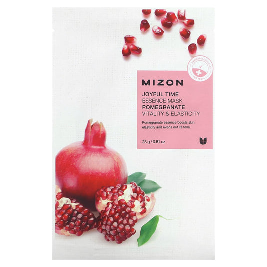 Mizon-Joyful Time Essence Beauty Mask-Pomegranate-1 Sheet-0.81 oz (23 g)