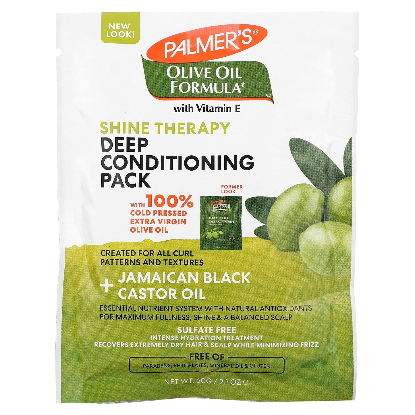 Palmer's-Olive Oil Formula with Vitamin E-Shine Therapy-Deep Conditioning Pack-2.1 oz (60 g)