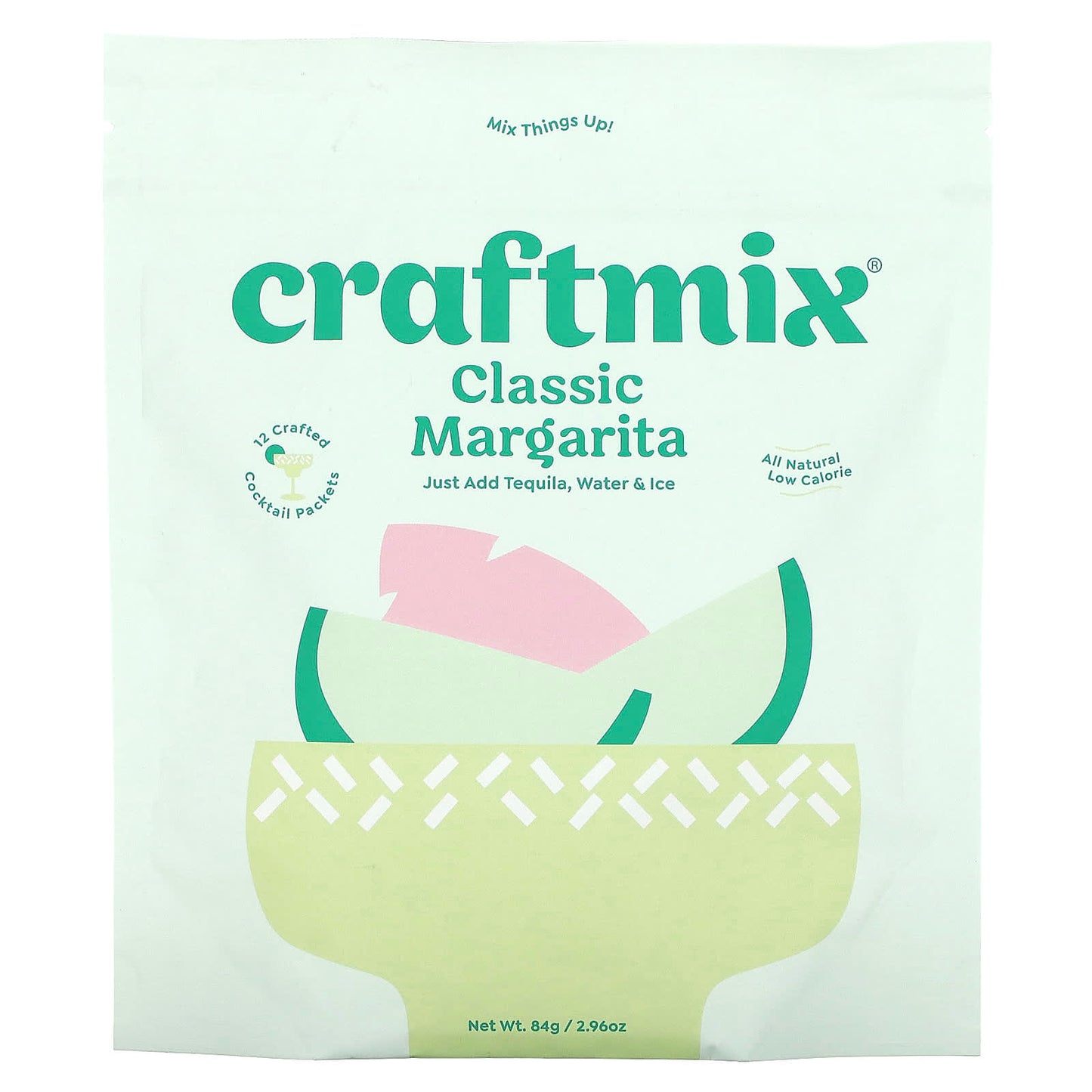 Craftmix-Cocktail Mix Packets-Classic Margarita-12 Packets-2.96 oz (84 g)