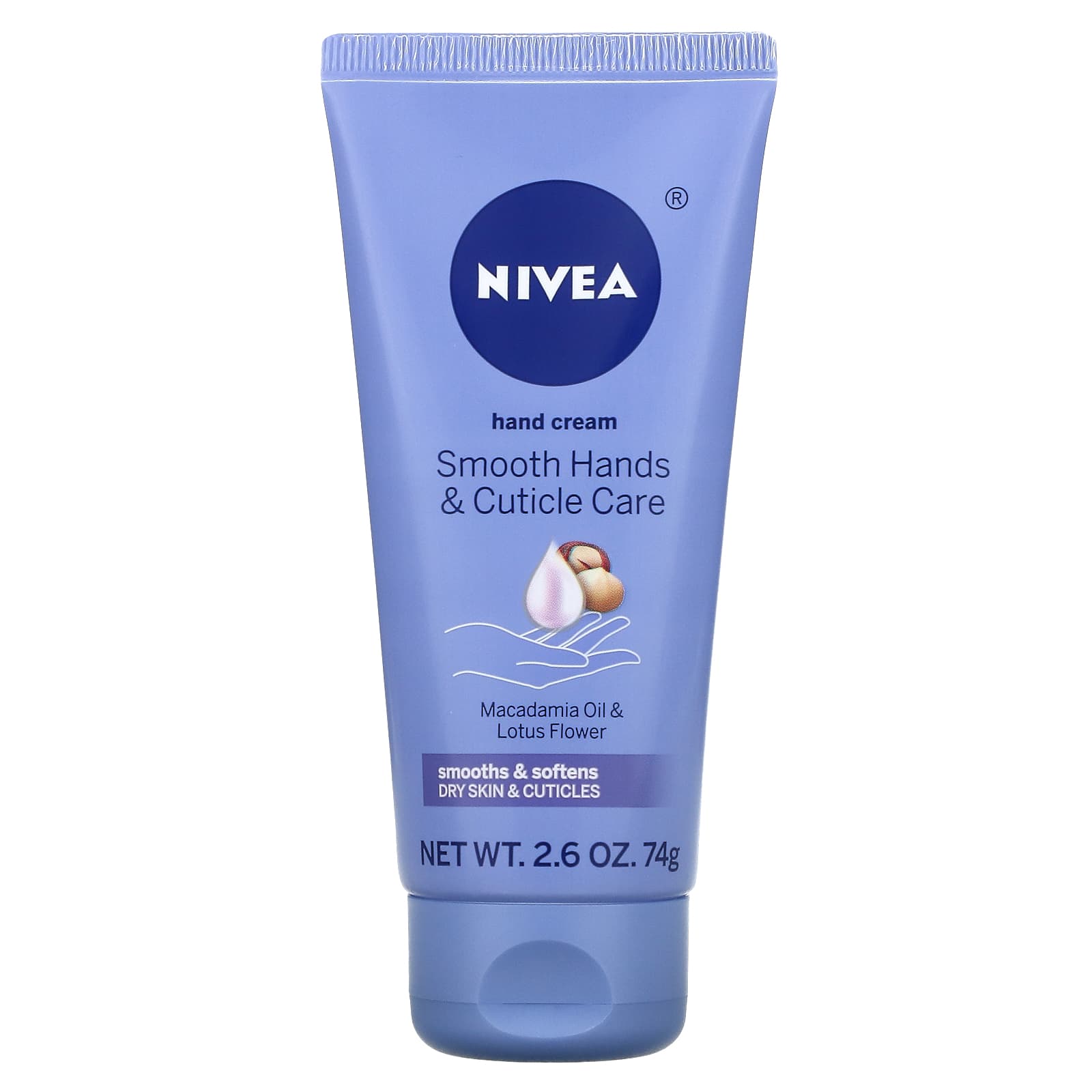 Nivea-Hand Cream-Macadamia Oil & Lotus Flower-2.6 oz (74 g)