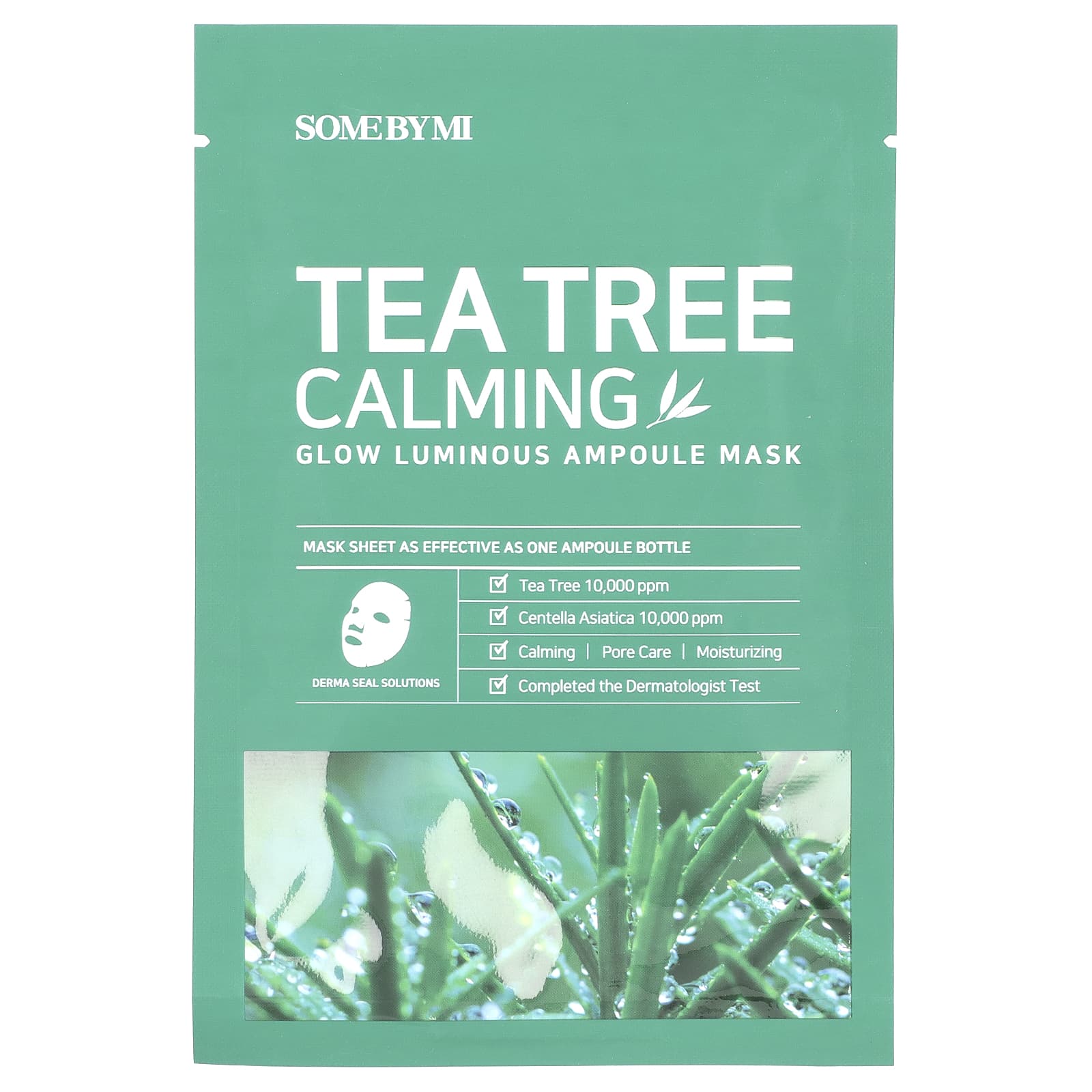 SOME BY MI-Tea Tree Calming-Glow Luminous Ampoule Beauty Mask-1 Sheet Mask-0.88 oz (25 g)