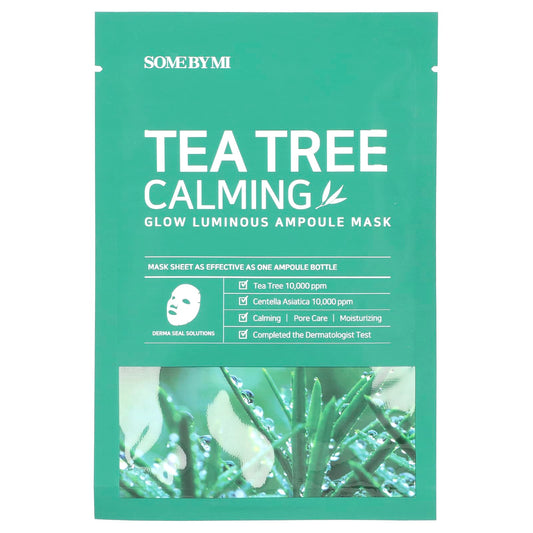 SOME BY MI-Tea Tree Calming-Glow Luminous Ampoule Beauty Mask-1 Sheet Mask-0.88 oz (25 g)