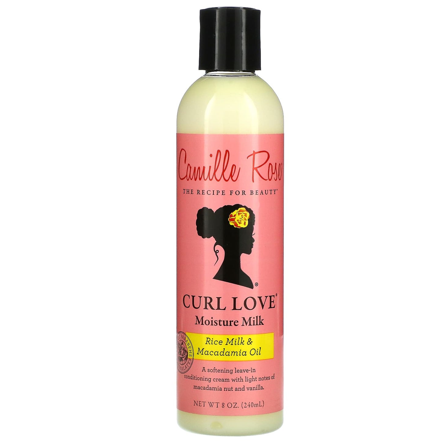 Camille Rose-Curl Love Moisture Milk-Leave-In Conditioning Cream-Rice Milk & Macadamia Oil-8 oz (240 ml)