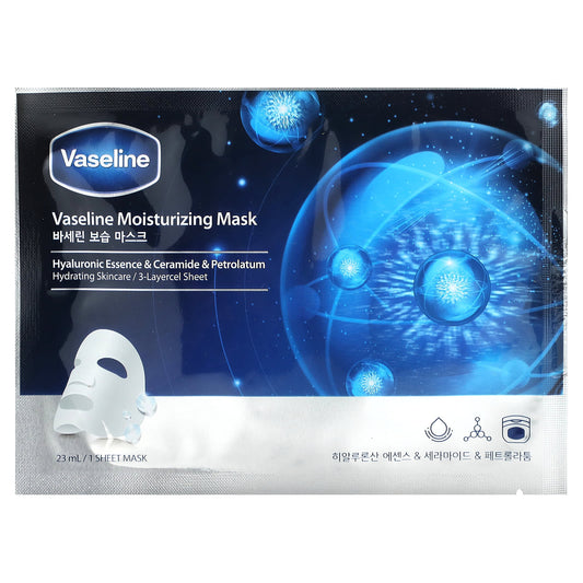 Vaseline-Moisturizing Beauty Mask-Hyaluronic Essence & Ceramide & Petrolatum-1 Sheet Mask-23 ml