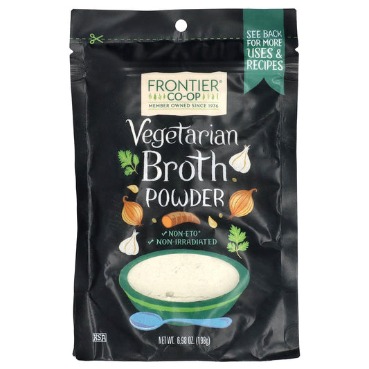 Frontier Co-op-Vegetarian Broth Powder-6.98 oz (198 g)