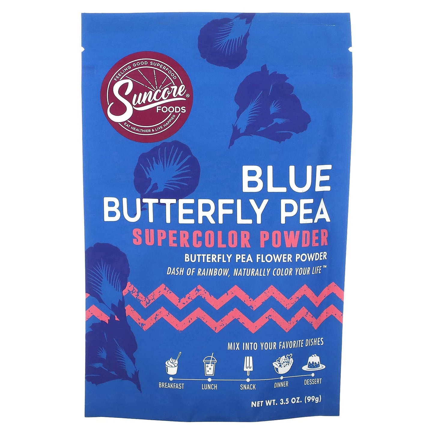 Suncore Foods-Blue Butterfly PEA-Supercolor Powder-3.5 oz (99 g)