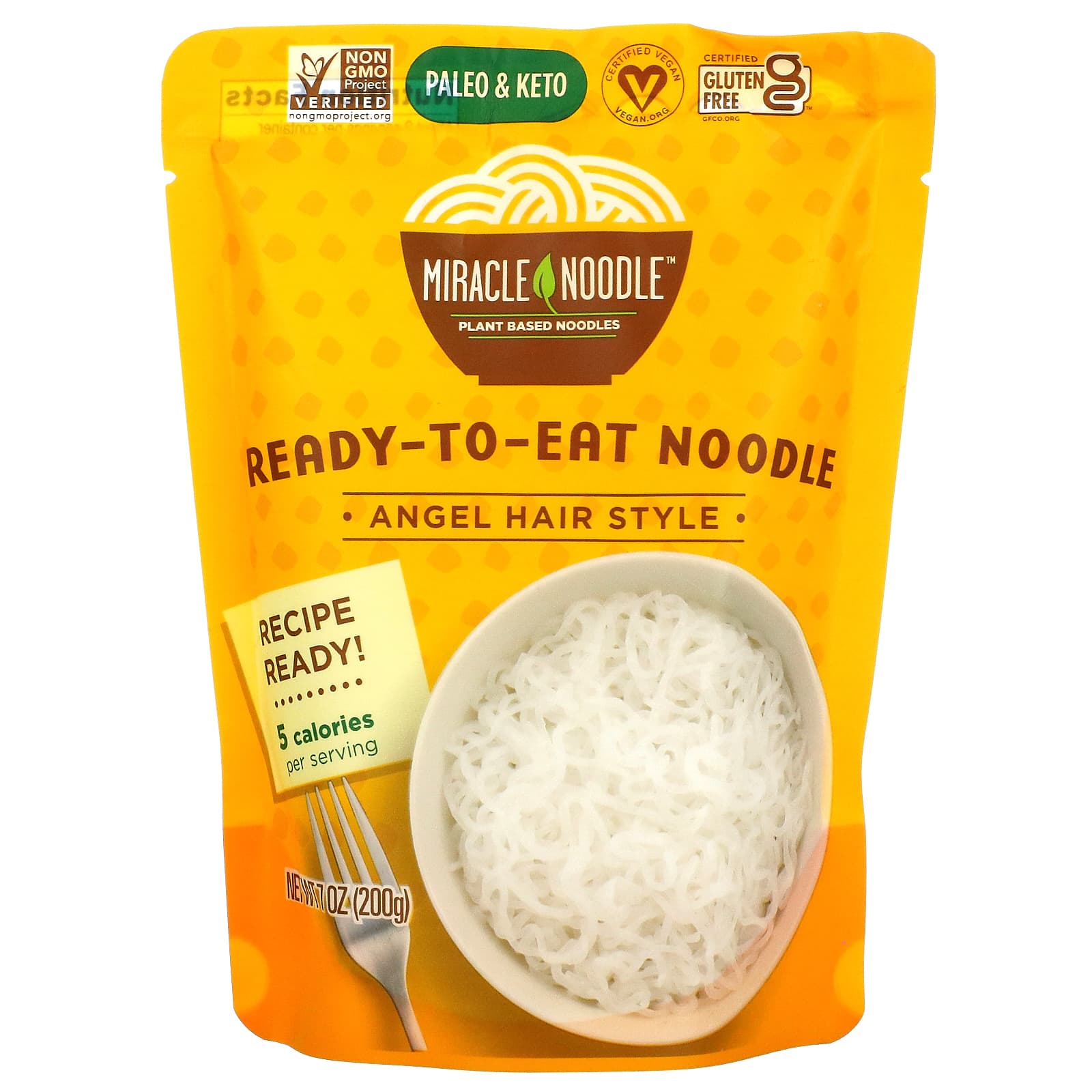 Miracle Noodle-Ready to Eat Noodle-Angel Hair Style-7 oz (200 g)