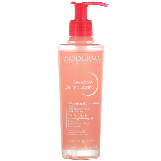 Bioderma-Sensibio-Soothing Micellar Cleansing Foaming Gel-6.7 fl oz (200 ml)