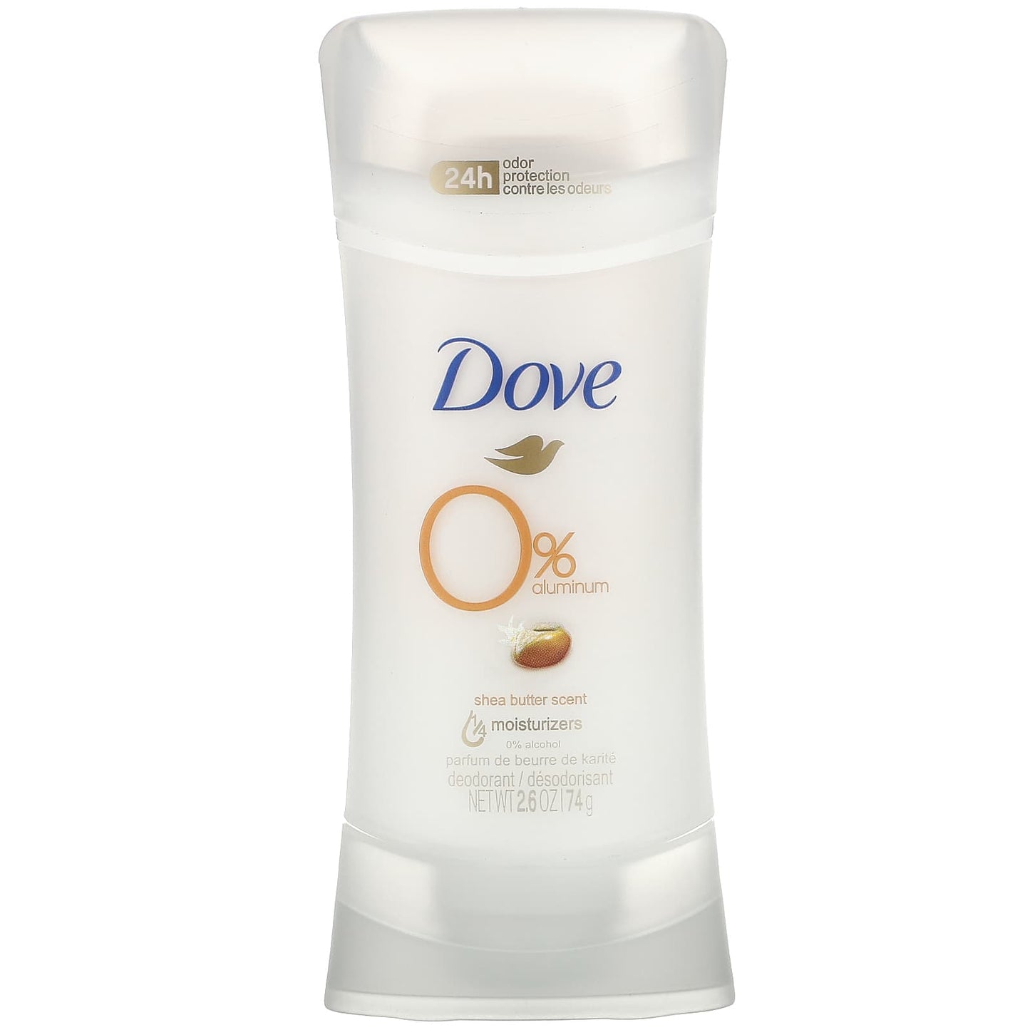 Dove-0% Aluminum Deodorant-Shea Butter-2.6 oz (74 g)