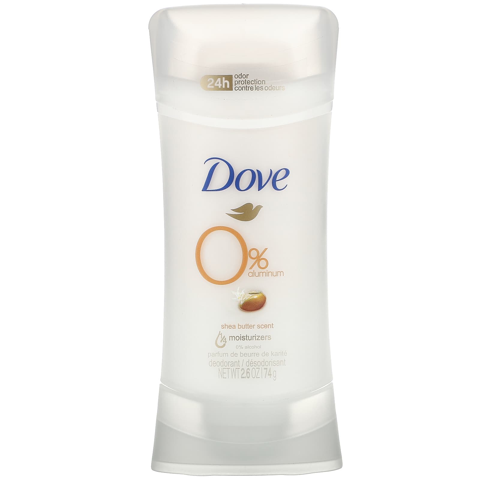 Dove-0% Aluminum Deodorant-Shea Butter-2.6 oz (74 g)