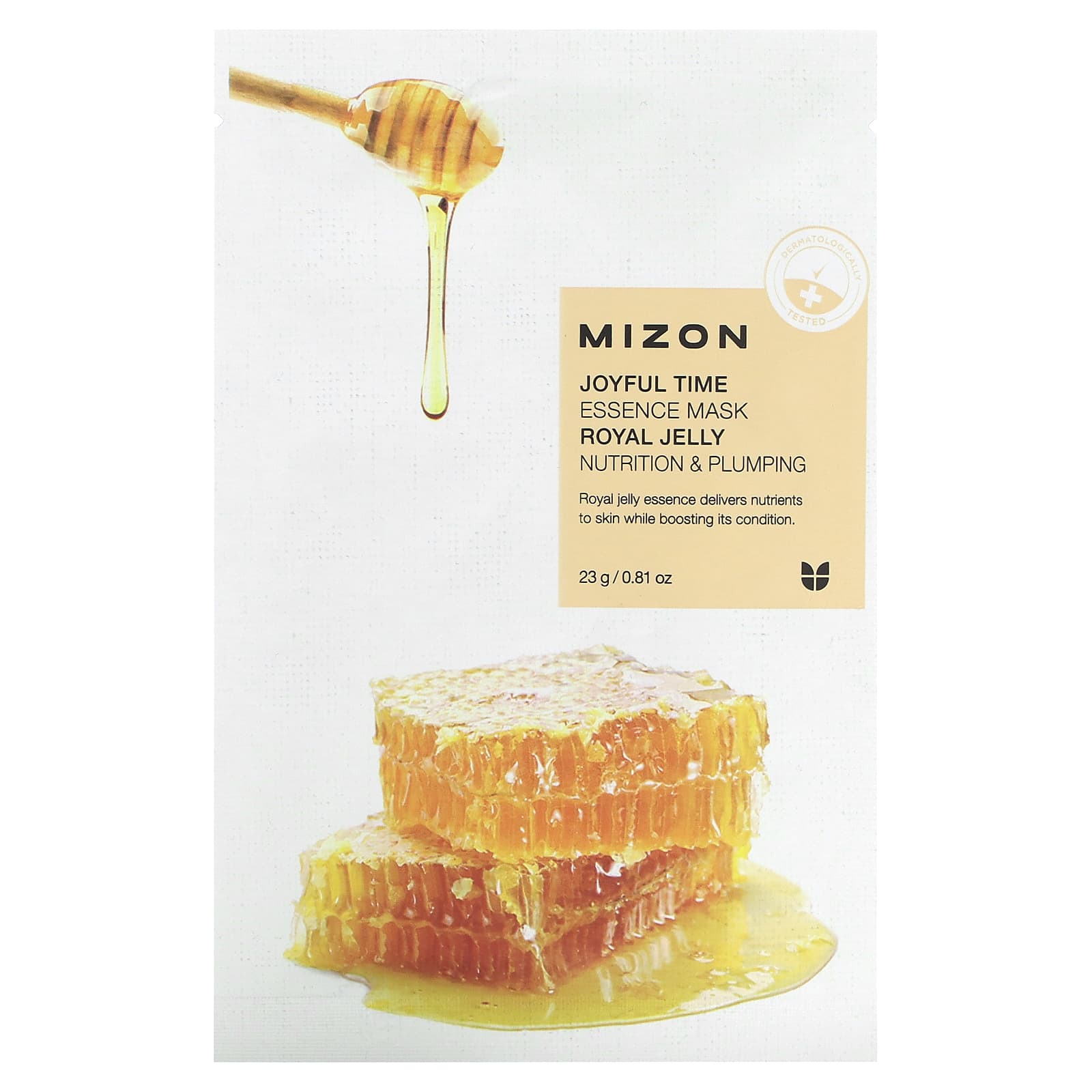 Mizon-Joyful Time Essence Beauty Mask-Royal Jelly-1 Sheet-0.81 oz (23 g)