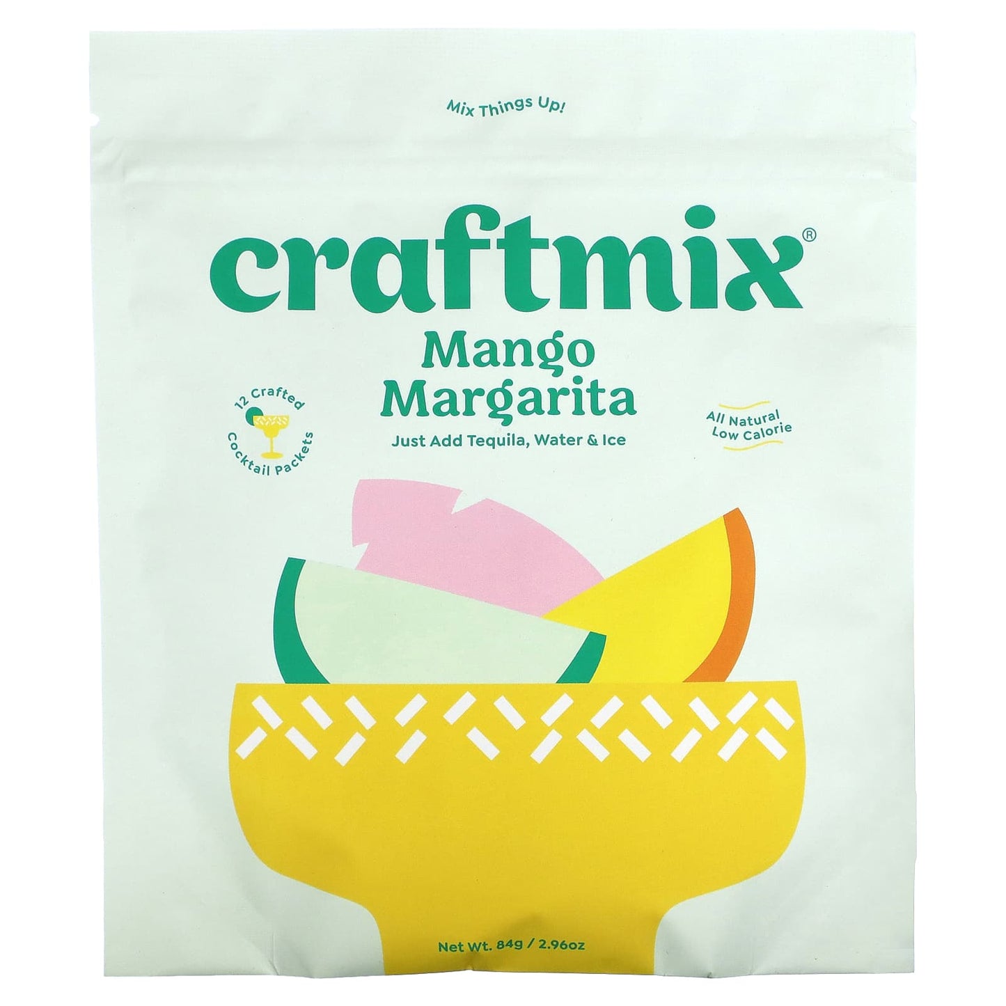 Craftmix-Cocktail Mix Packets-Mango Margarita-12 Packets-2.96 oz (84 g)