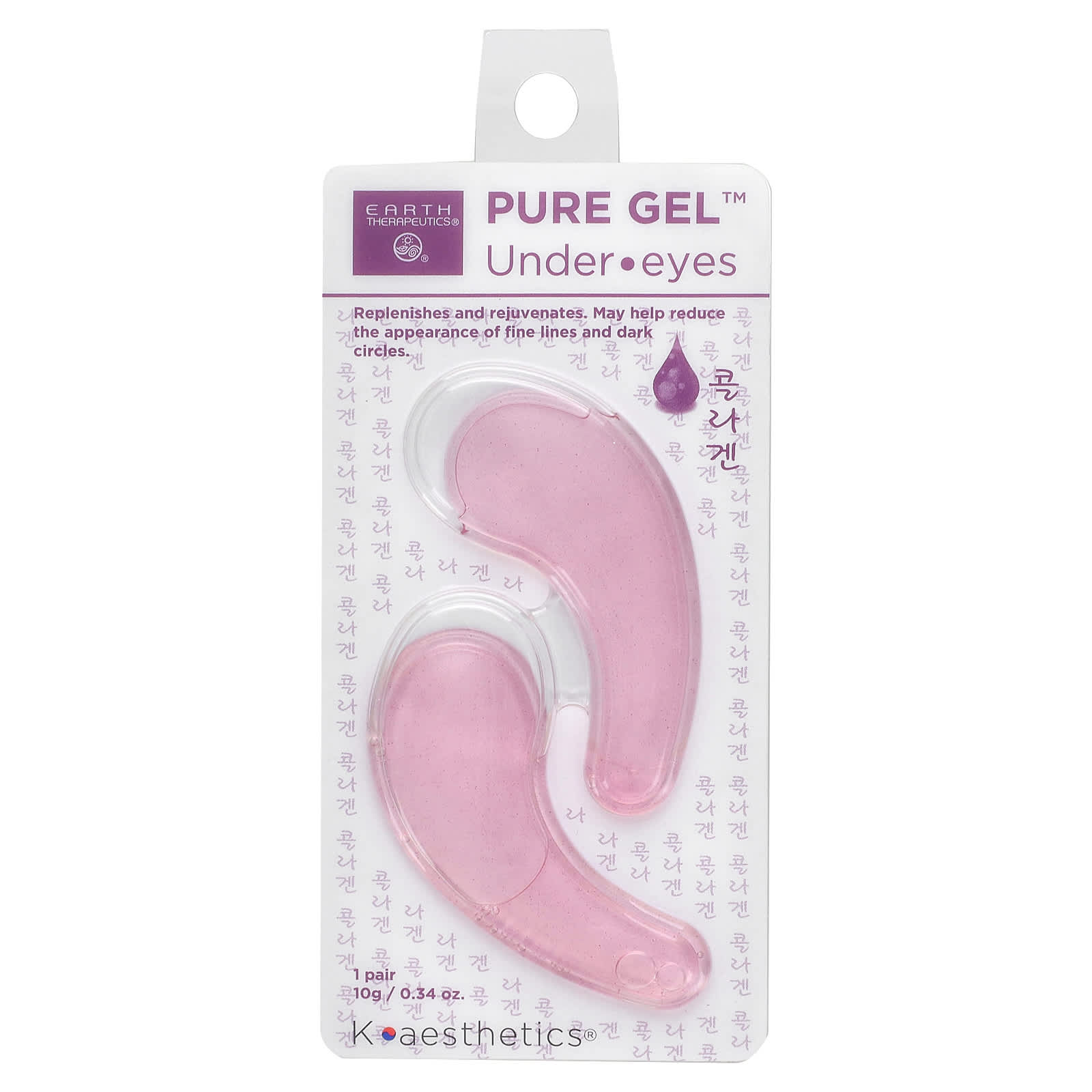 Earth Therapeutics-Pure Gel-Under Eyes-1 Pair-0.34 oz (10 g)