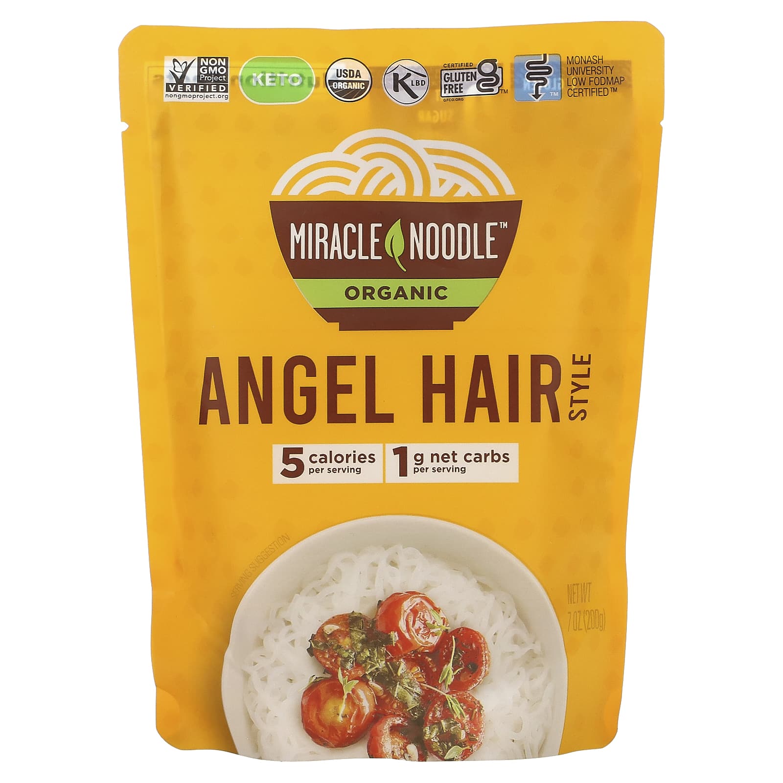 Miracle Noodle-Organic Angel Hair Style-7 oz (200 g)