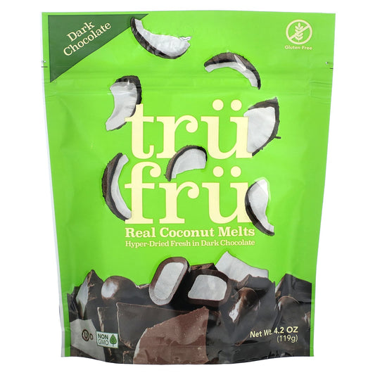 Tru Fru-Real Coconut Melts-Dark Chocolate-4.2 oz (119 g)