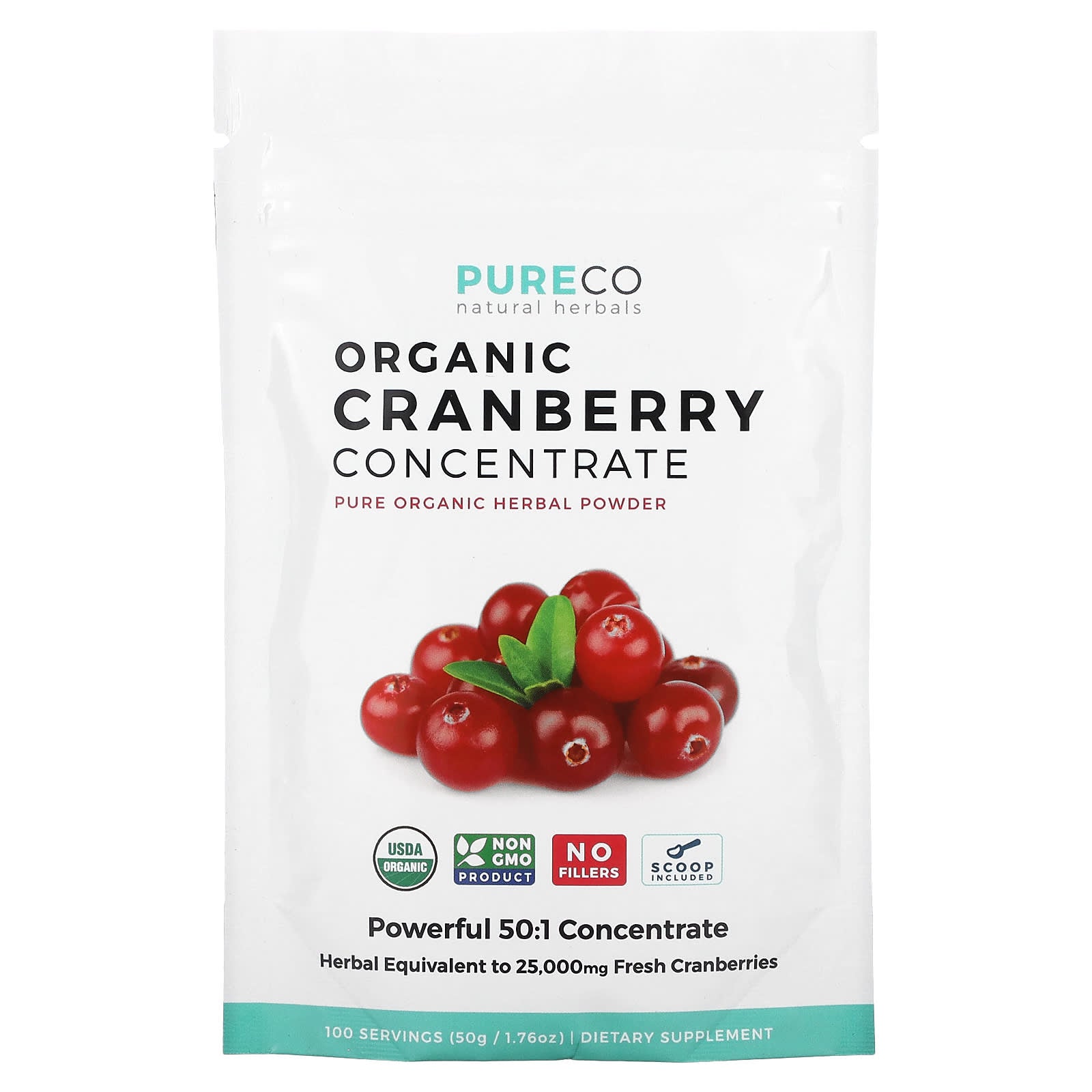 Pure Co.-Organic Cranberry Concentrate-1.76 oz (50 g)