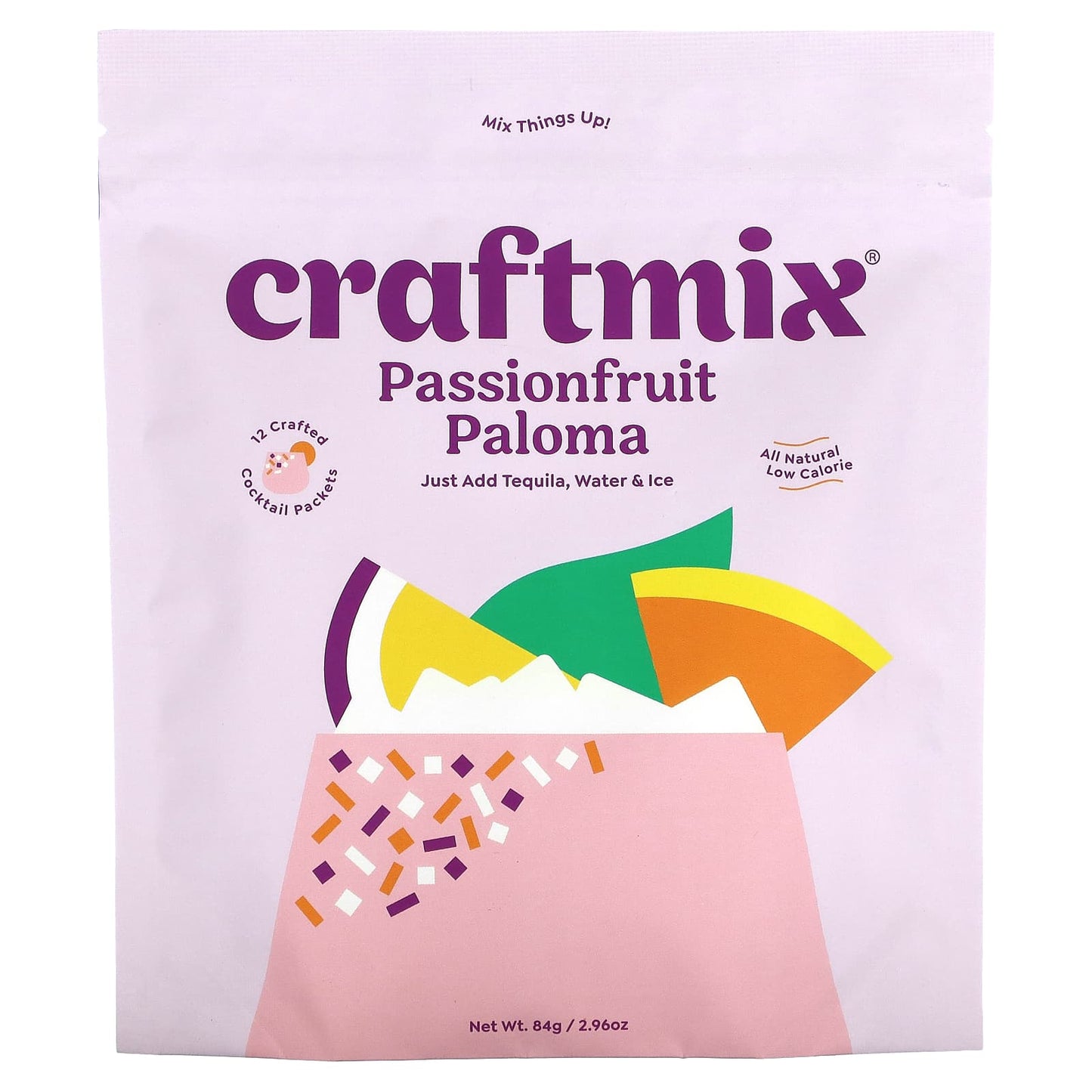 Craftmix-Cocktail Mix Packets-Passionfruit Paloma-12 Packets-2.96 oz (84 g) Each