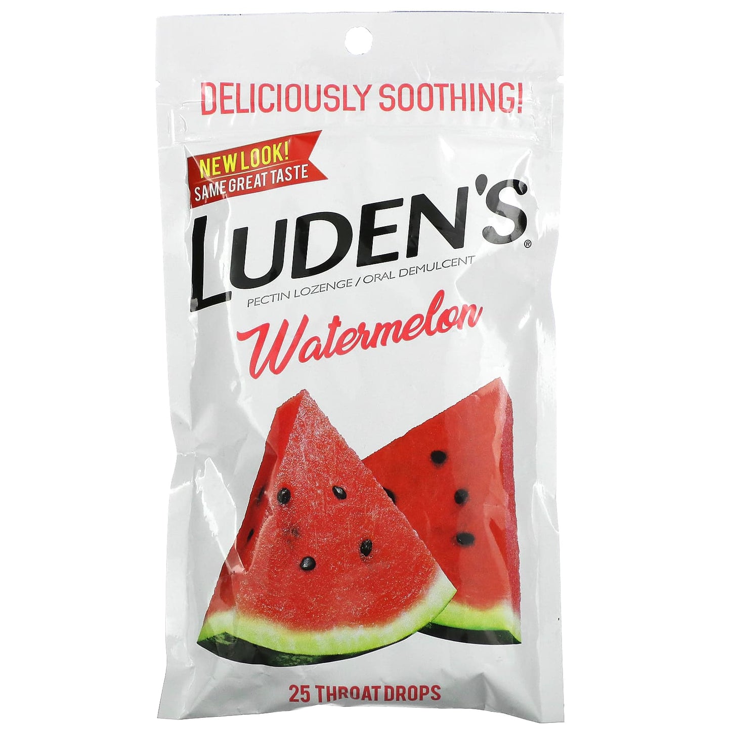 Luden's-Pectin Lozenge/Oral Demulcent-Watermelon-25 Throat Drops