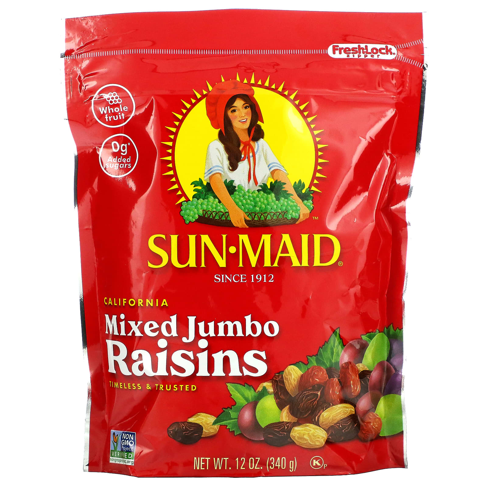 Sun-Maid-California Mixed Jumbo Raisins-12 oz (340 g)