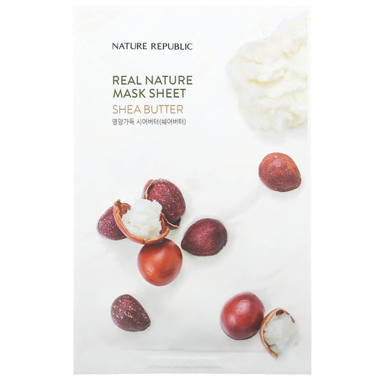 Nature Republic-Real Nature Beauty Mask Sheet-Shea Butter-1 Sheet-0.77 fl oz (23 ml)