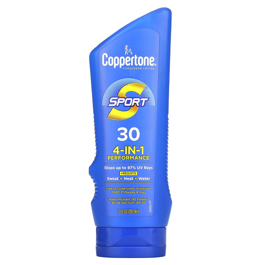 Coppertone-Sport -Sunscreen Lotion-4-In-1 Performance-SPF 30-7 fl oz (207 ml)