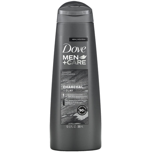 Dove-Men + Care-Shampoo-Purifying-Charcoal + Clay-12 fl oz (355 ml)