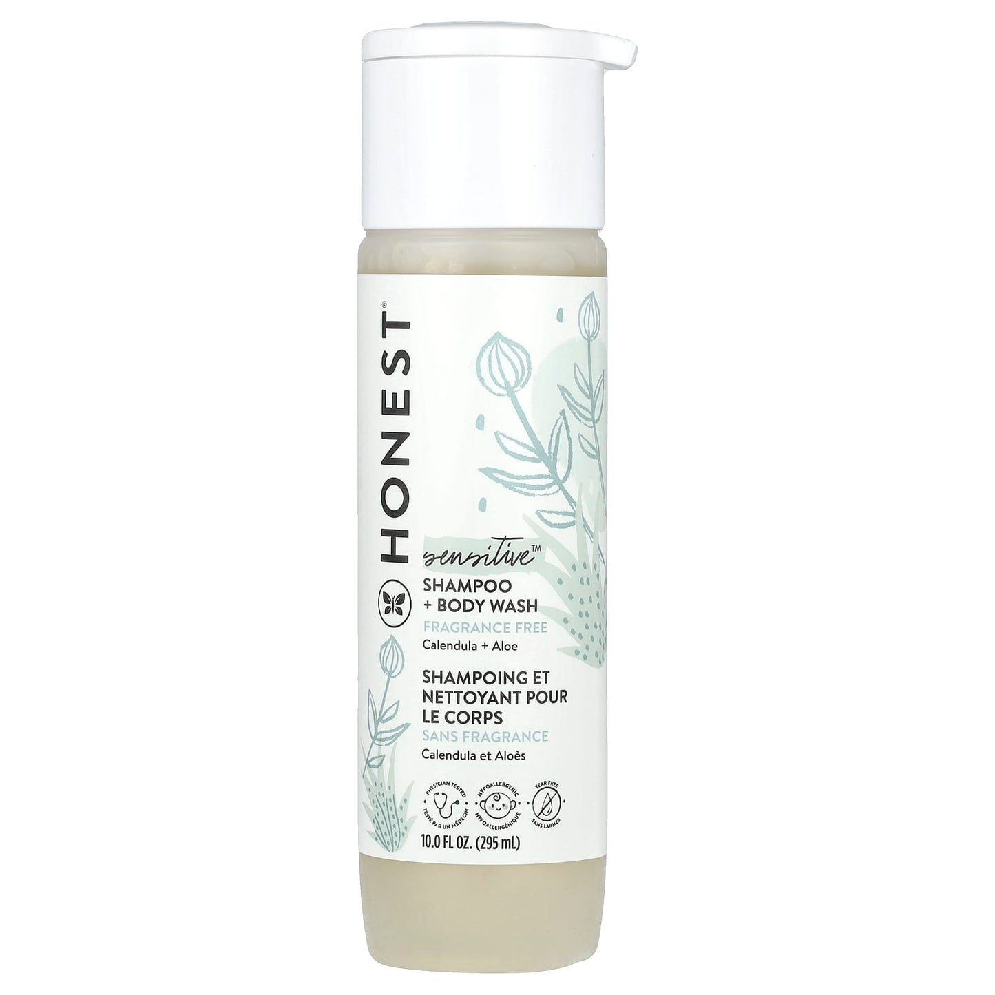 The Honest Company-Sensitive Shampoo + Body Wash-Fragrance Free-10 fl oz (295 ml)