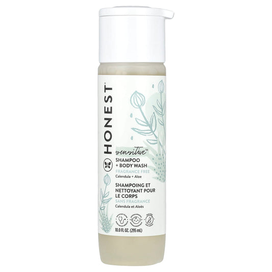 The Honest Company-Sensitive Shampoo + Body Wash-Fragrance Free-10 fl oz (295 ml)