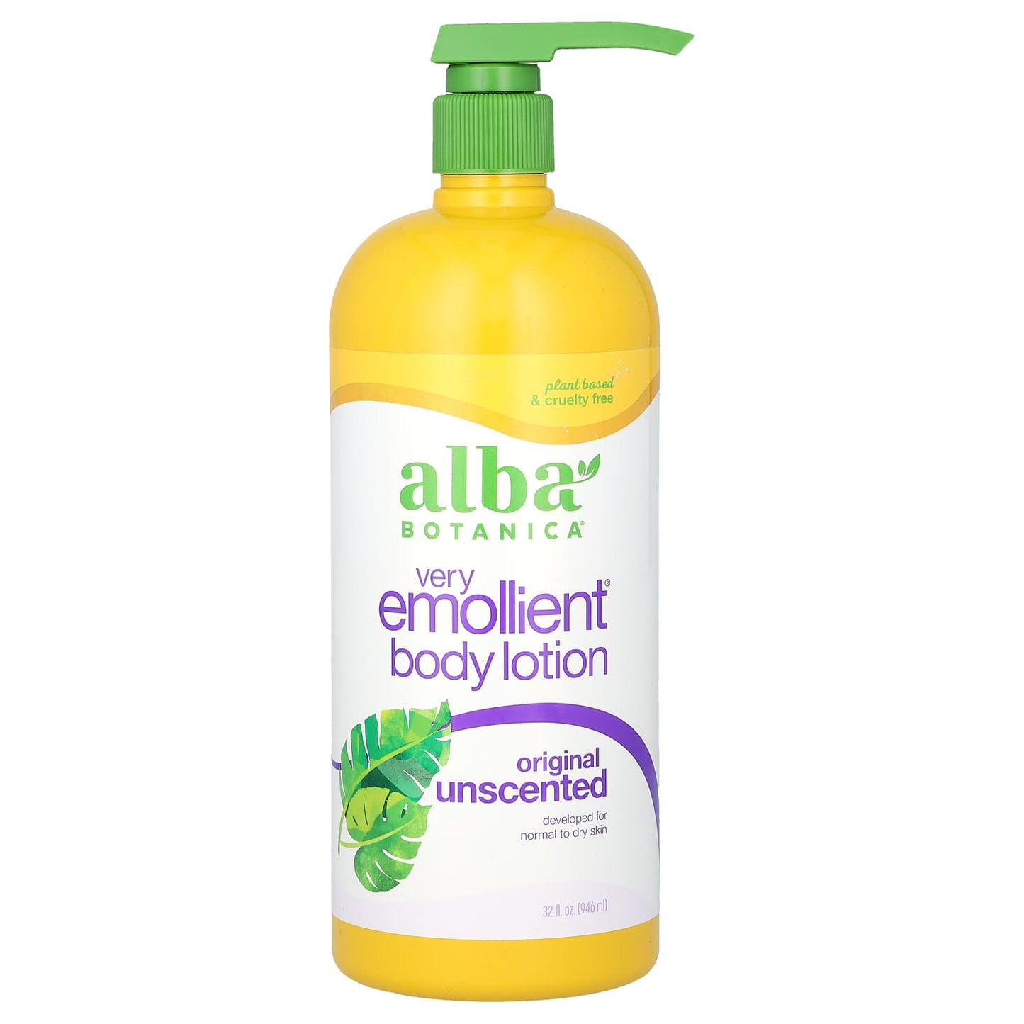 Alba Botanica-Very Emollient Body Lotion-Original-Unscented-32 fl oz (946 ml)