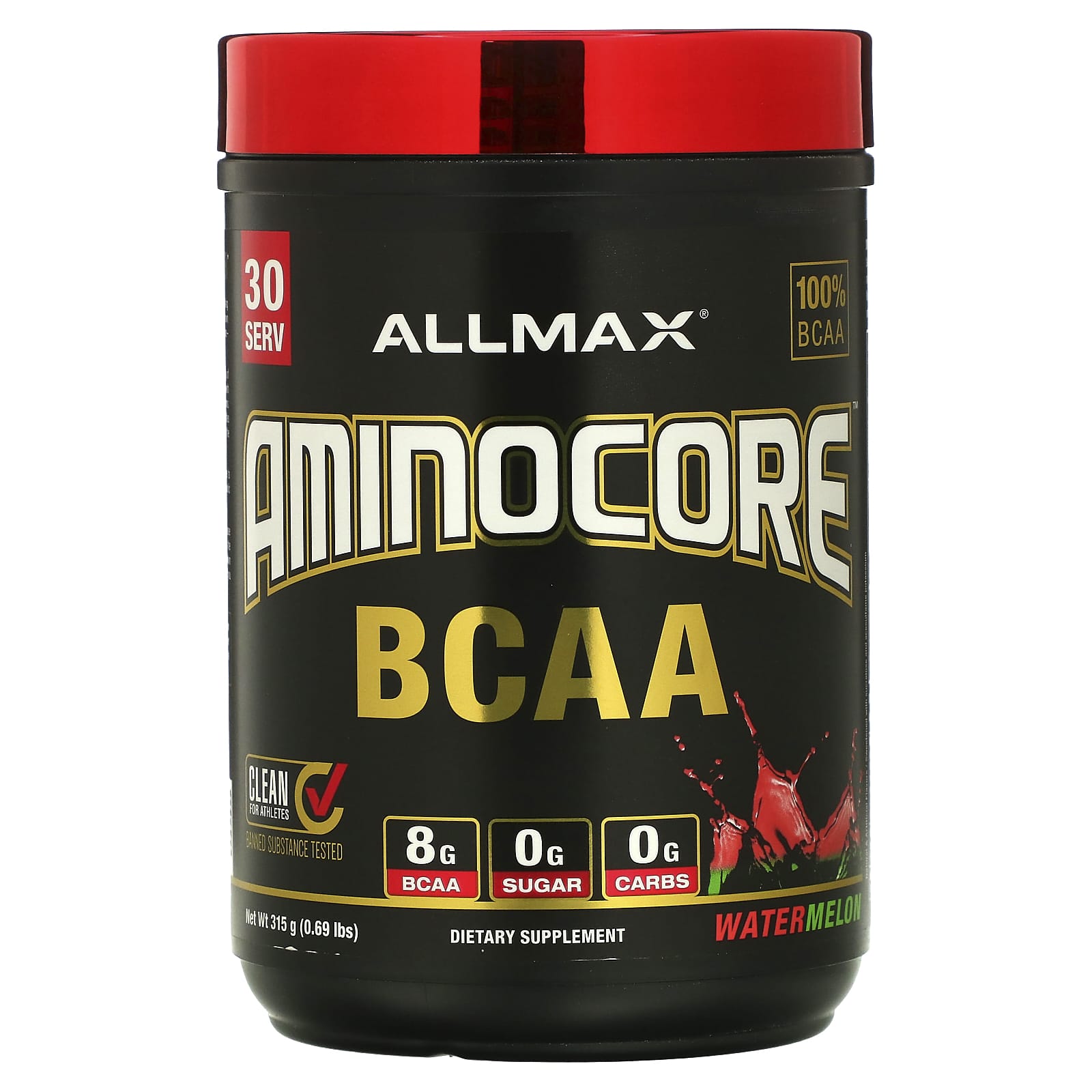 ALLMAX-AMINOCORE BCAA-Watermelon-0.69 lbs (315 g)