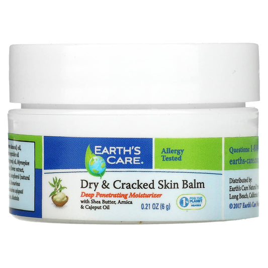 Earth's Care-Dry & Cracked Skin Balm-0.21 oz (6 g)