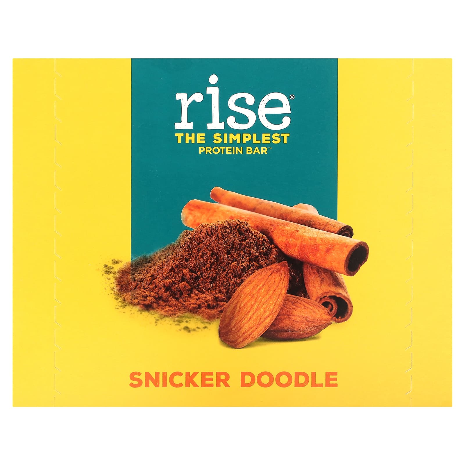 Rise Bar-The Simplest Protein Bar-Snicker Doodle-12 Bars-2.1 oz (60 g) Each