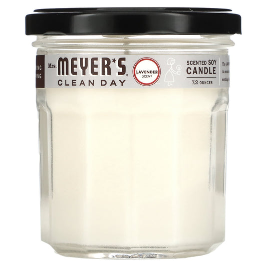 Mrs. Meyers Clean Day-Scented Soy Candle-Lavender Scent-7.2 oz (204 g)
