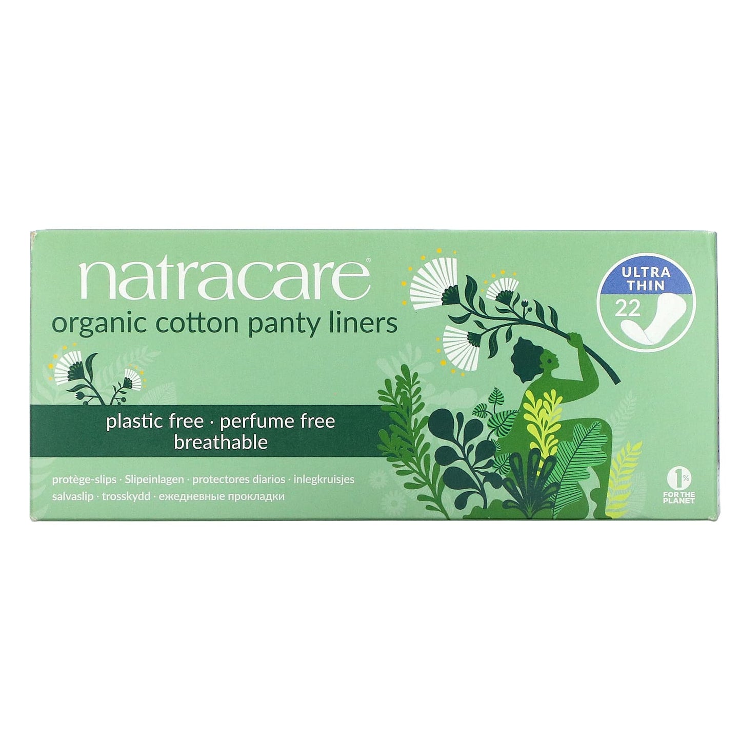 Natracare-Panty Liners-Organic Cotton-Ultra Thin-22 Liners