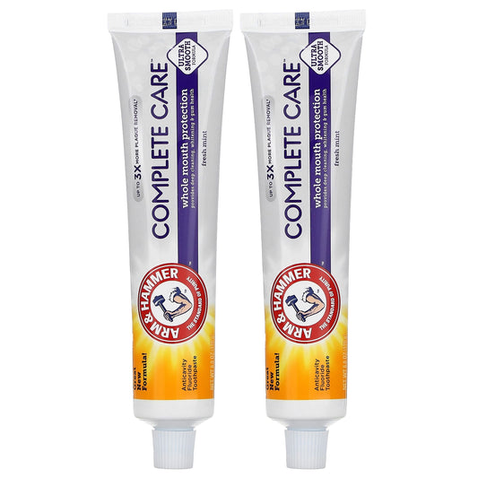 Arm & Hammer-Complete Care-Anticavity Fluoride Toothpaste-Fresh Mint-Twin Pack-6 oz (170 g) Each