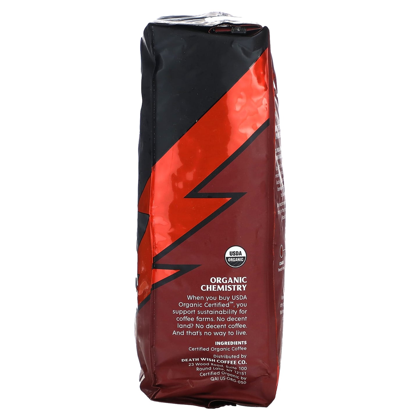 Death Wish Coffee, The World's Strongest Coffee, Whole Beans, Dark Roast, 16 oz (454 g)