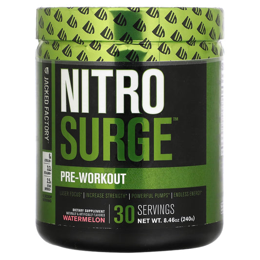 Jacked Factory-Nitro Surge-Pre-Workout-Watermelon-8.46 oz (240 g)