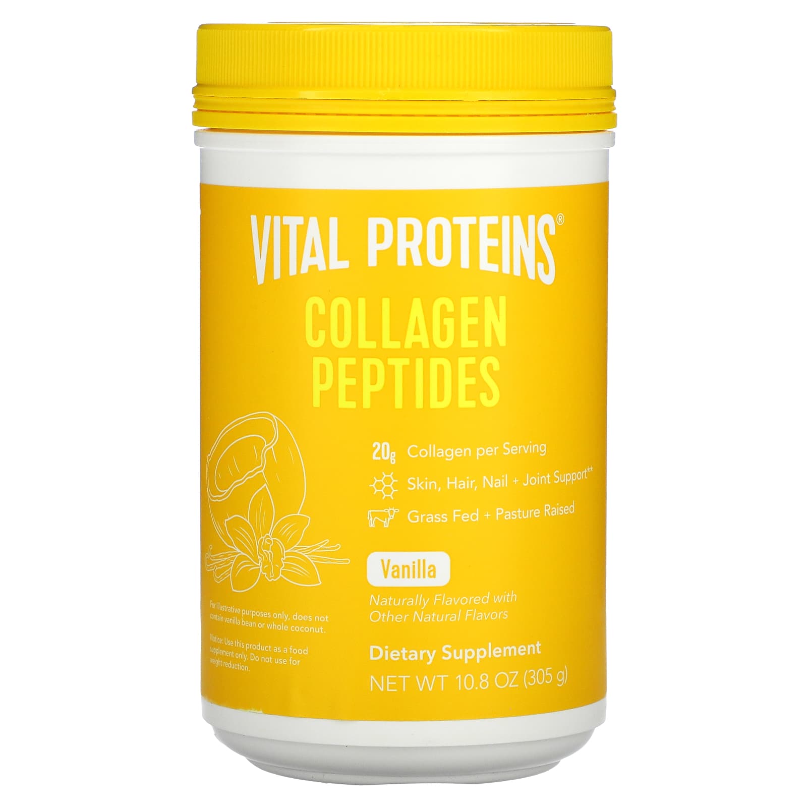 Vital Proteins-Collagen Peptides-Vanilla-10.8 oz (305 g)