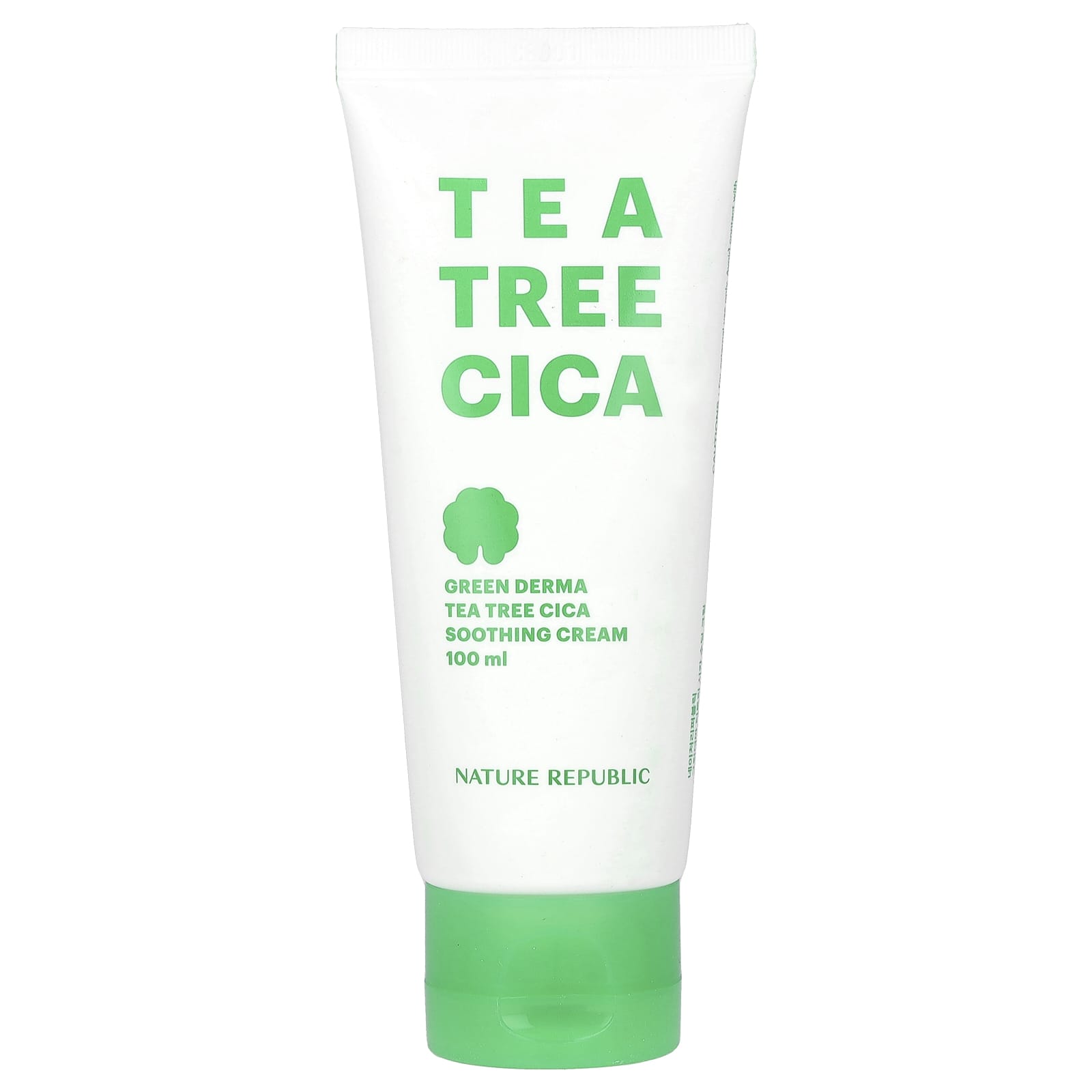 Nature Republic-Green Derma Tea Tree Cica-Soothing Cream-3.38 fl oz (100 ml)