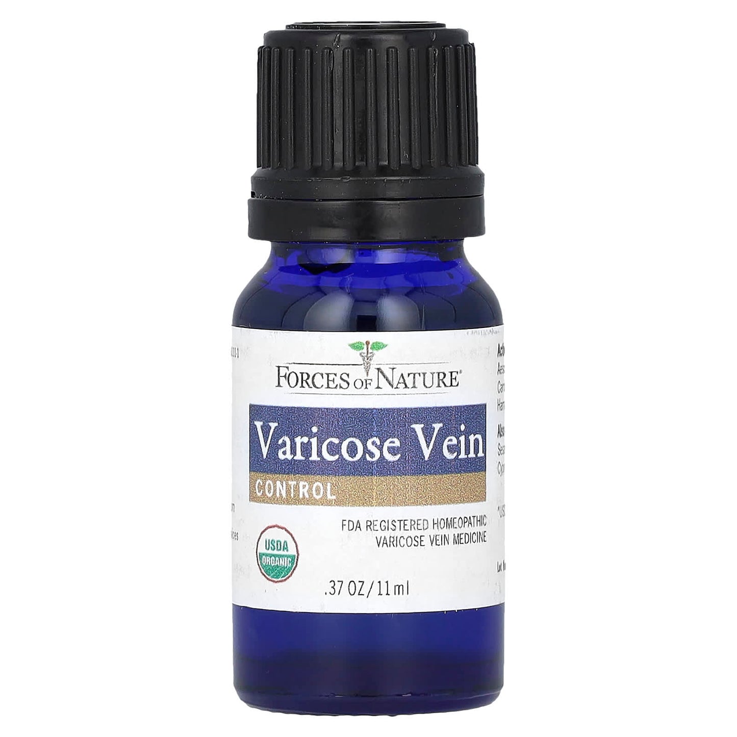 Forces of Nature, Varicose Vein, Organic Plant Medicine, 0.37 oz (11 ml)