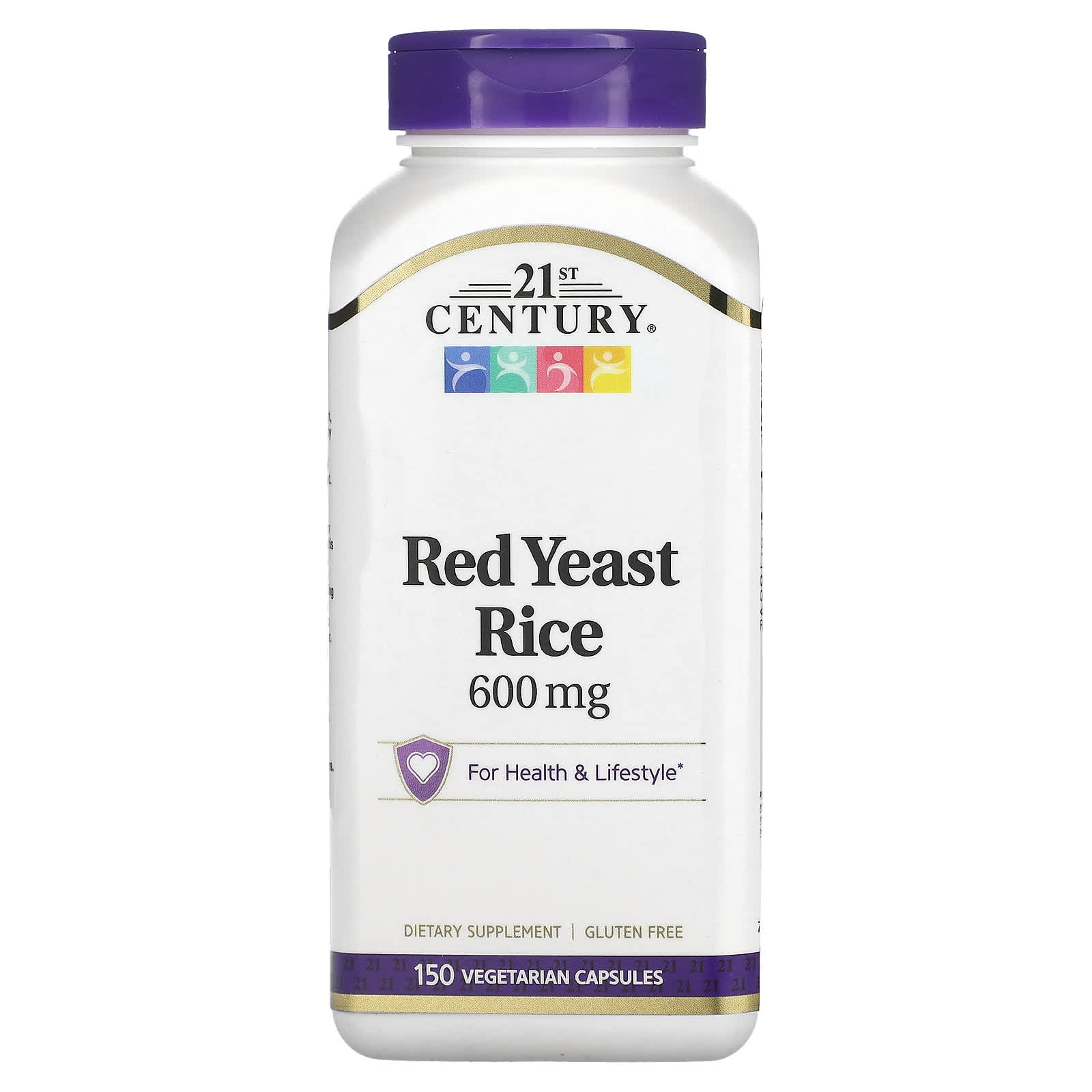 21st Century-Red Yeast Rice-600 mg-150 Vegetarian Capsules (300 mg per Capsule)