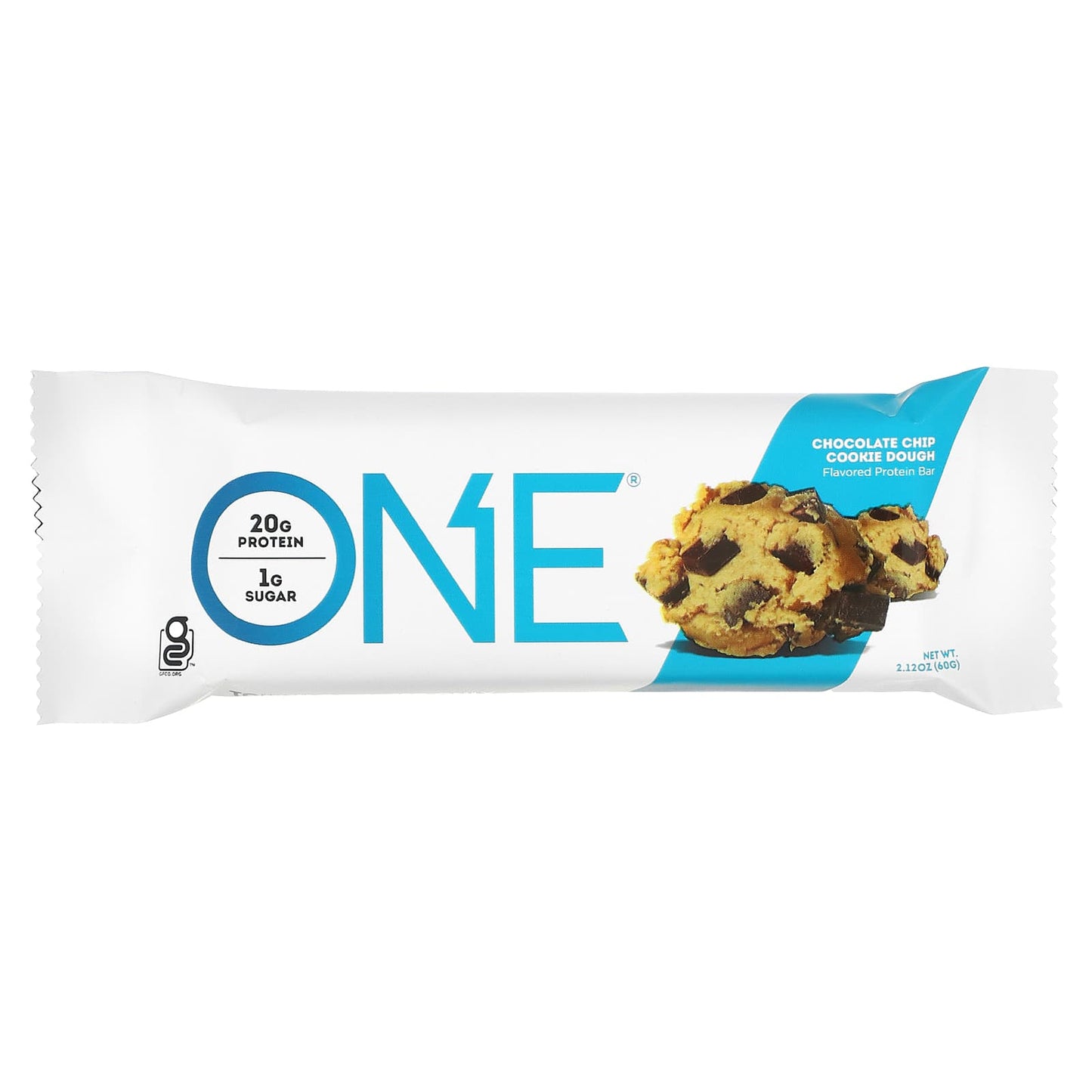 One Brands, ONE Bar, Chocolate Chip Cookie Dough, 12 Bars, 2.12 oz (60 g) Each