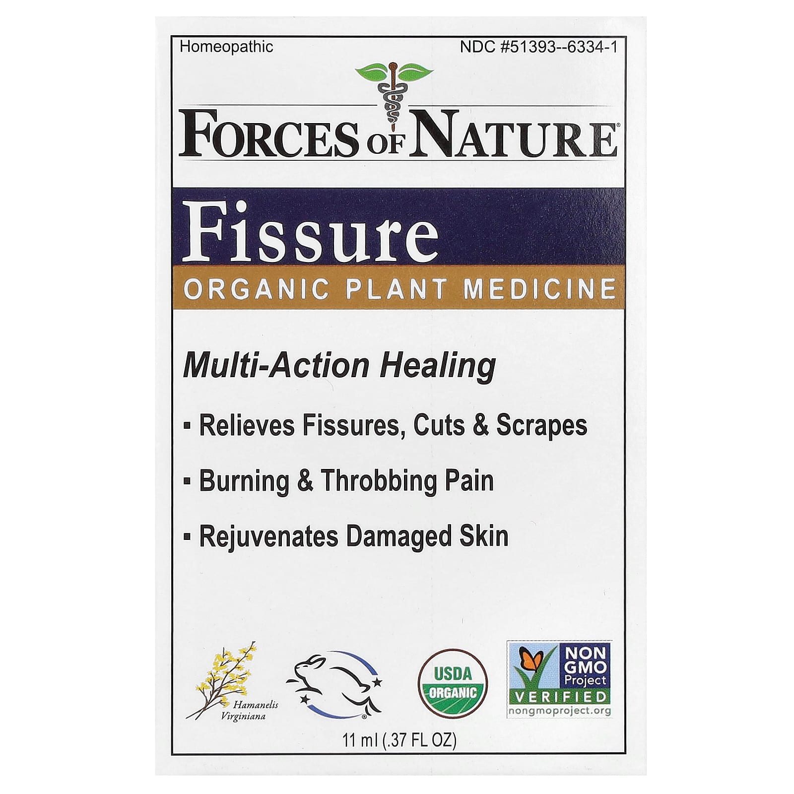 Forces of Nature-Fissure-Organic Plant Medicine -0.37 oz (11 ml)